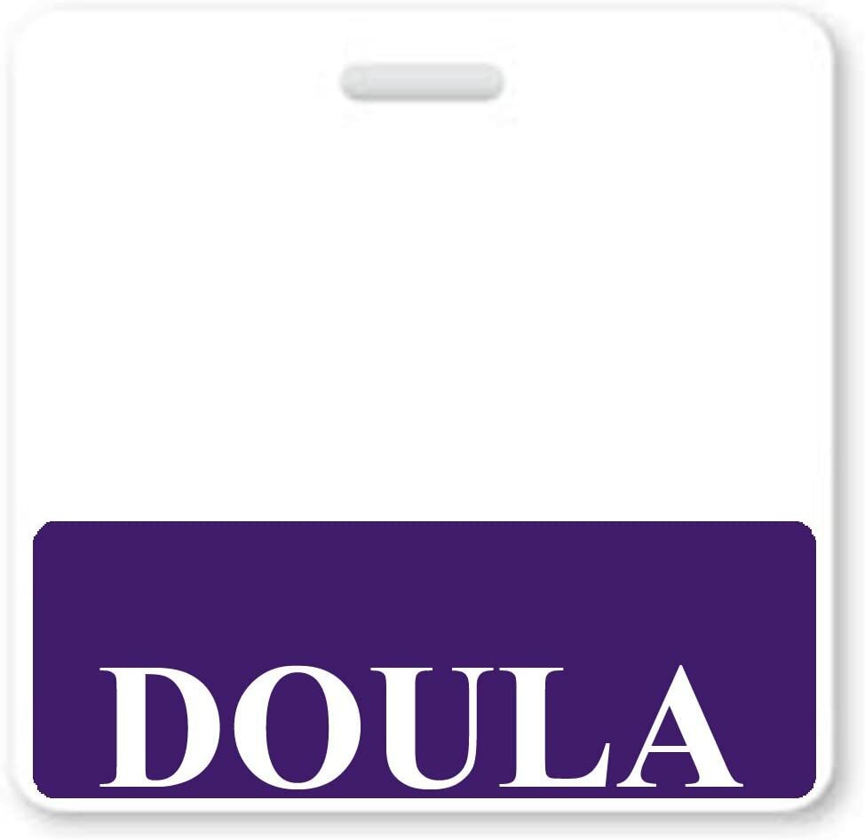 DOULA Badge Buddy - Horizontal - Hospital ID Card Buddies for Childbirth Doulas