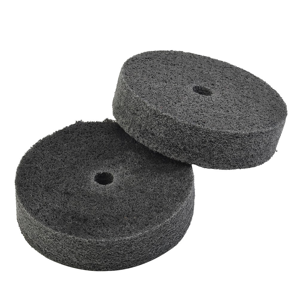 Nylon Fiber 3Inch Polishing Wheel Set 2pcs for Efficient Metal Wood Finishing