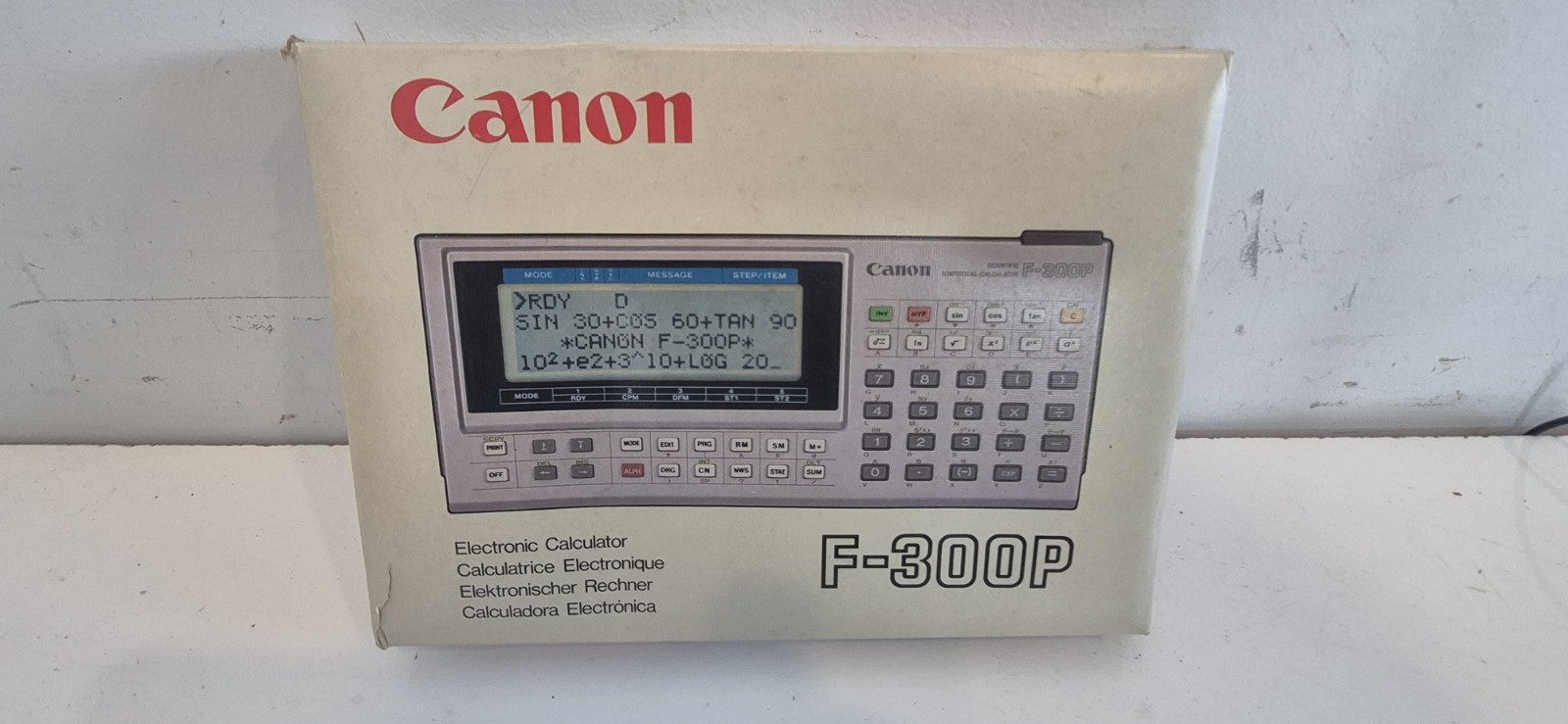 Vintage Canon F-300P Scientific Statistical Calculator Brand New Rare