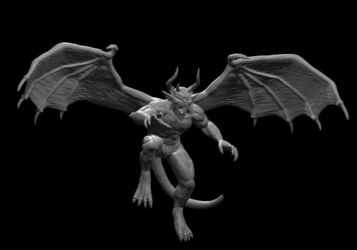 Gargoyle Flying Monster Manual 28mm Scale DND D&D Tabletop Mini