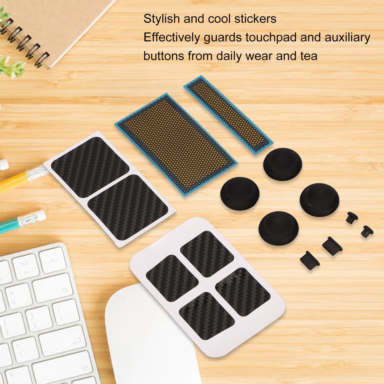 Game Console Protection Kit Stickers Dust Screen Dust Plug Joystick Cap Game