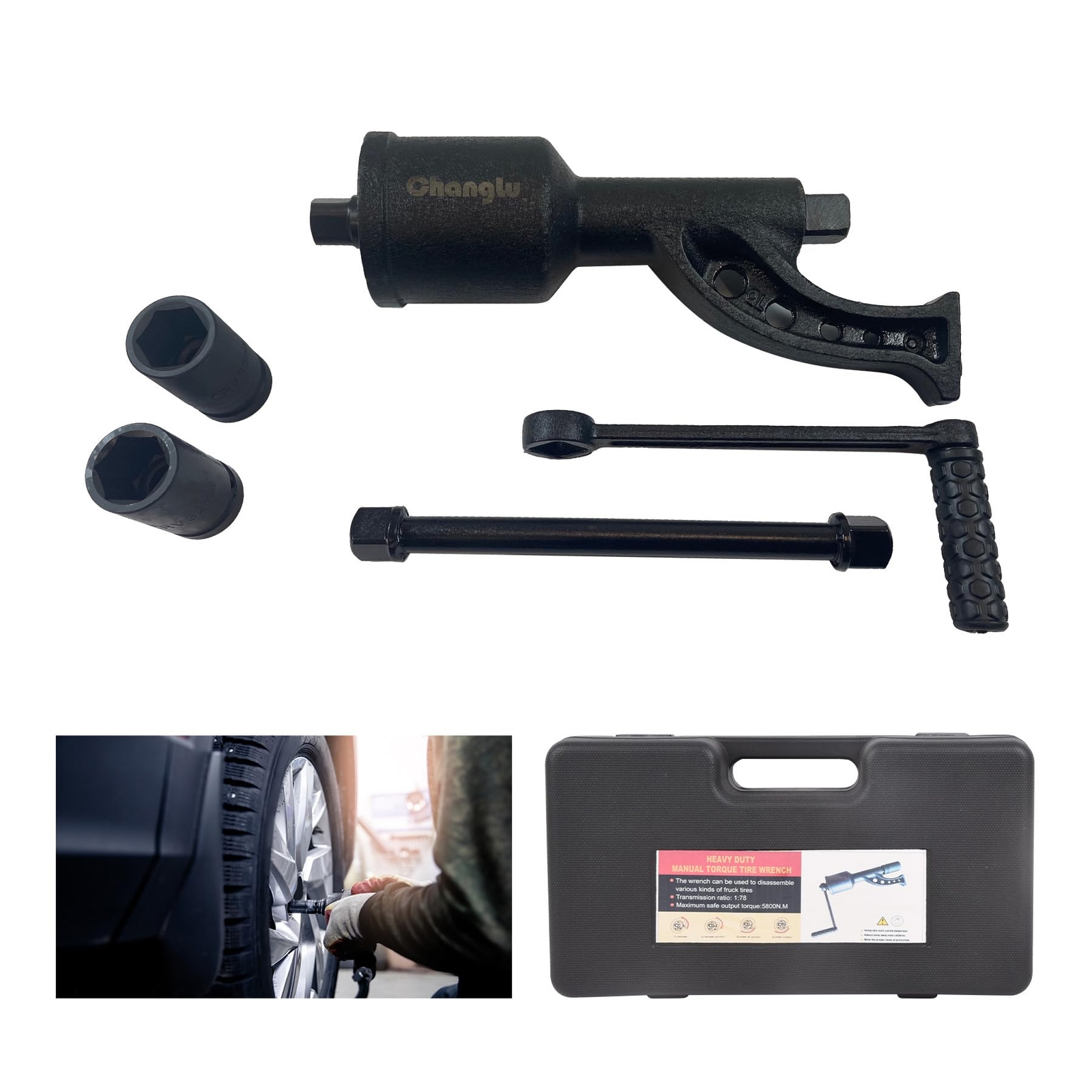 1:78 Torque Multiplier Wrench 5800 NM Heavy Duty Torque Multiplier Wrench Set