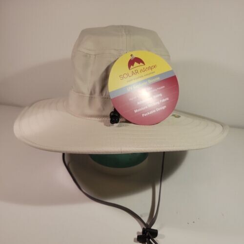 Solar Escape UV Explorer Boonie Adjustable hat UPF 50 One Size NEW -- KHAKI