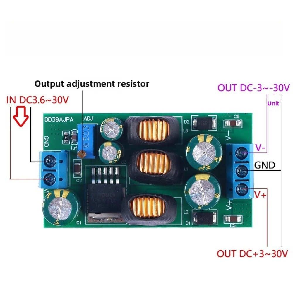 DC-DC Dual Output Regulator Module Adjustable Voltage 3.6-30V Input Range