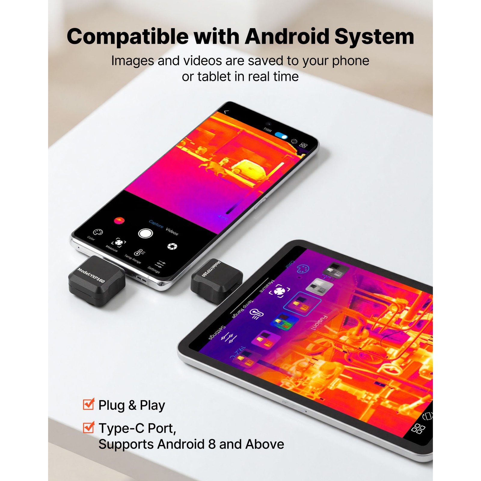 Uimoso Thermal Imaging Camera for Android with 320x240 High-Resolution Display