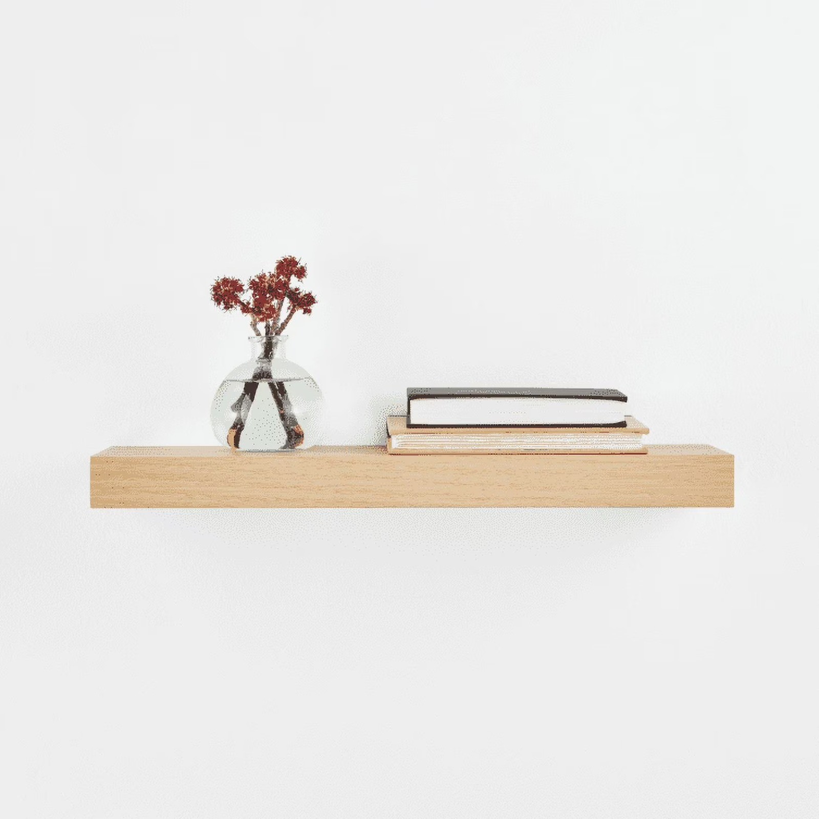 Natural 18" Wood Floating Shelf