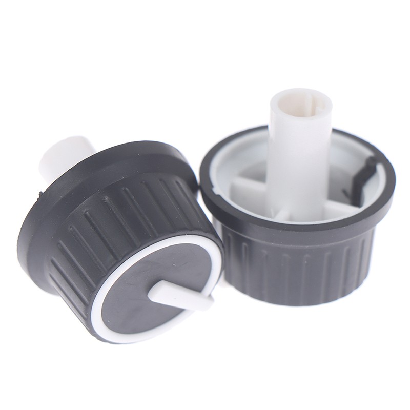 2PCS 25*25.5MM Rubber Half Shaft Knob Potentiometer Rotary Encoder Volume Switf5