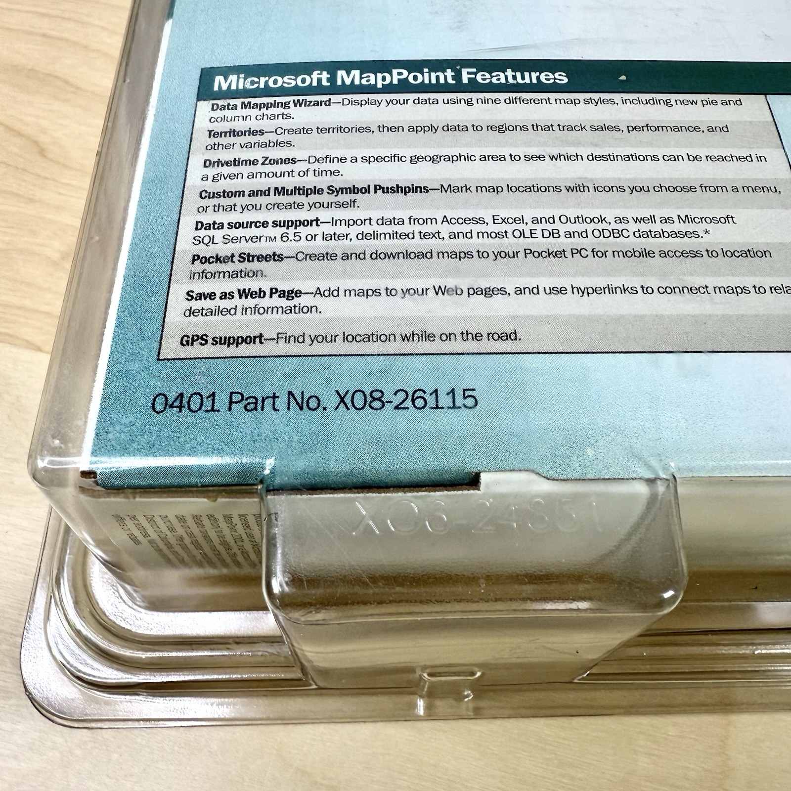 Microsoft MapPoint Version 2002 New Unopened Mapping & Data