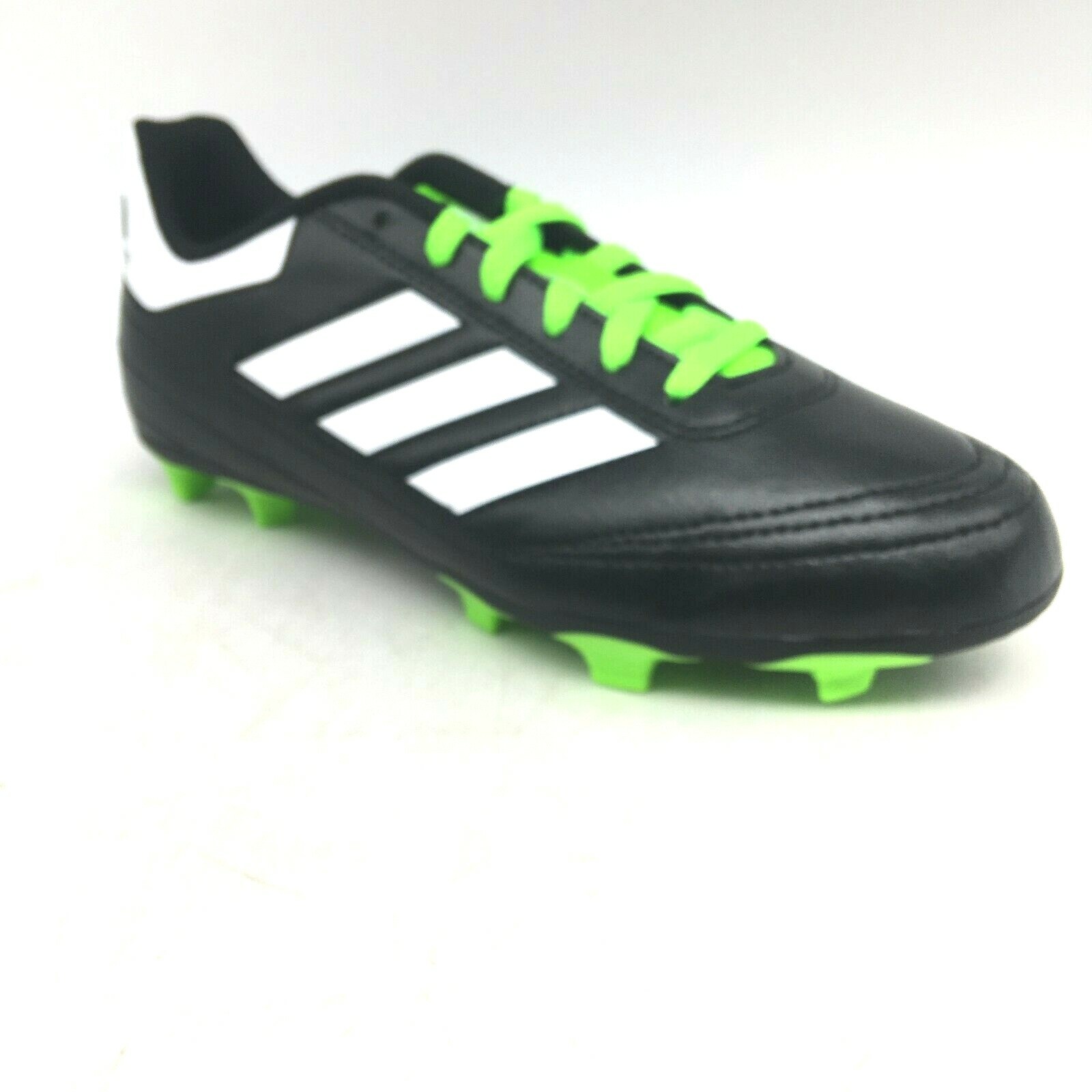 Adidas Goletto VI FG J Mens Soccer Black And Green BB0570 Cleat Shoes Size 4.5