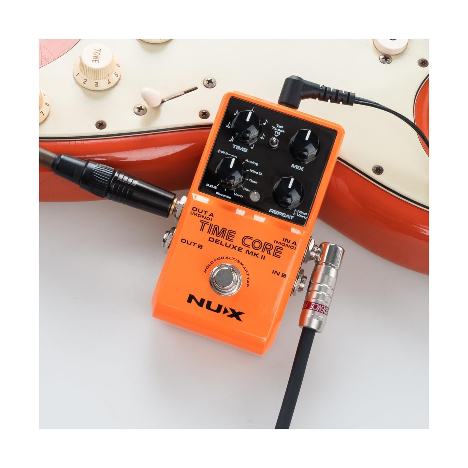 NUX Time Core Deluxe MKII Delay Effect Pedal, 7 Types Delay, 40 Seconds Stere...