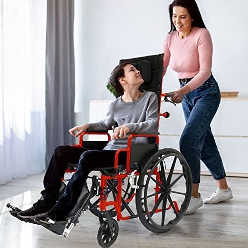 CIRCLE SPECIALTY, Ziggo Pro Seat Width Pediatric Reclining Wheelchair for...