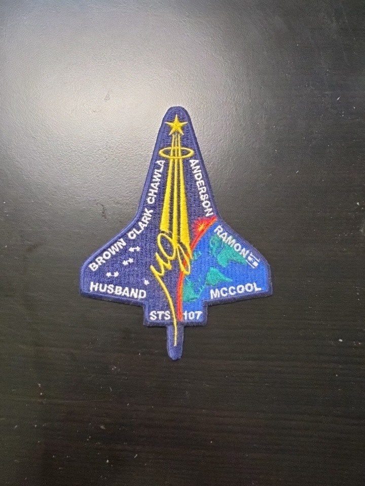 NASA Space Shuttle Patch STS-107 Brown Clark Chawla Anderson Ramon Husband