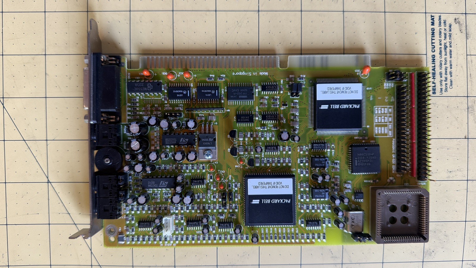 Vintage Packard Bell Aztech Sound Galaxy Nova 16 Extra Sound Card ISA YMF262 OPL
