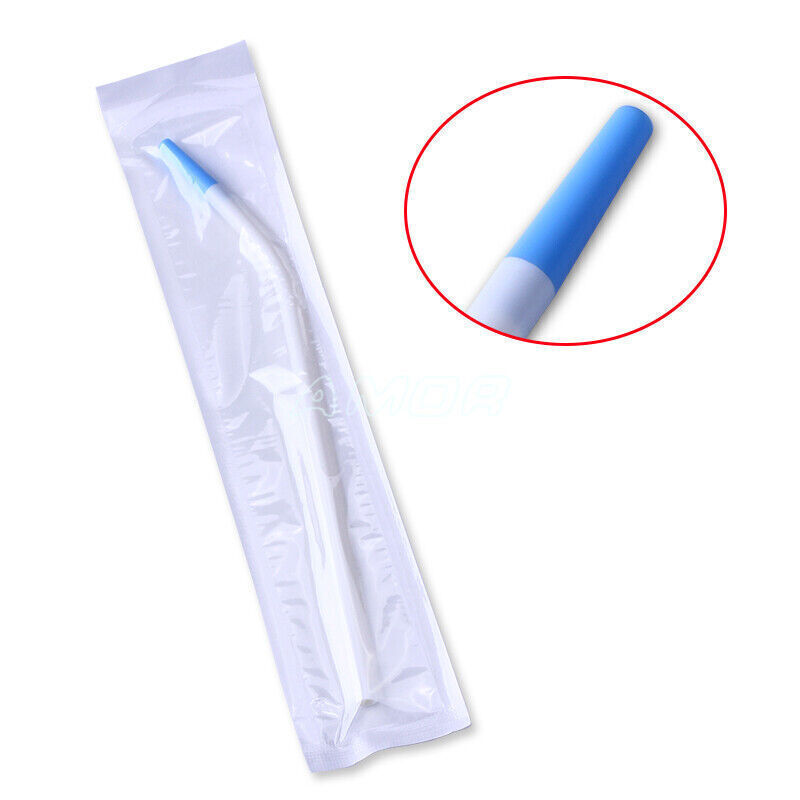 Dental Disposable Surgical Suction Tube Aspiration Aspirator Sterile Tip 21mm