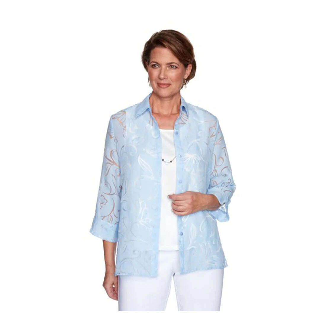 Alfred Dunner Spring Classics Butterfly Shimmer Two-For-One