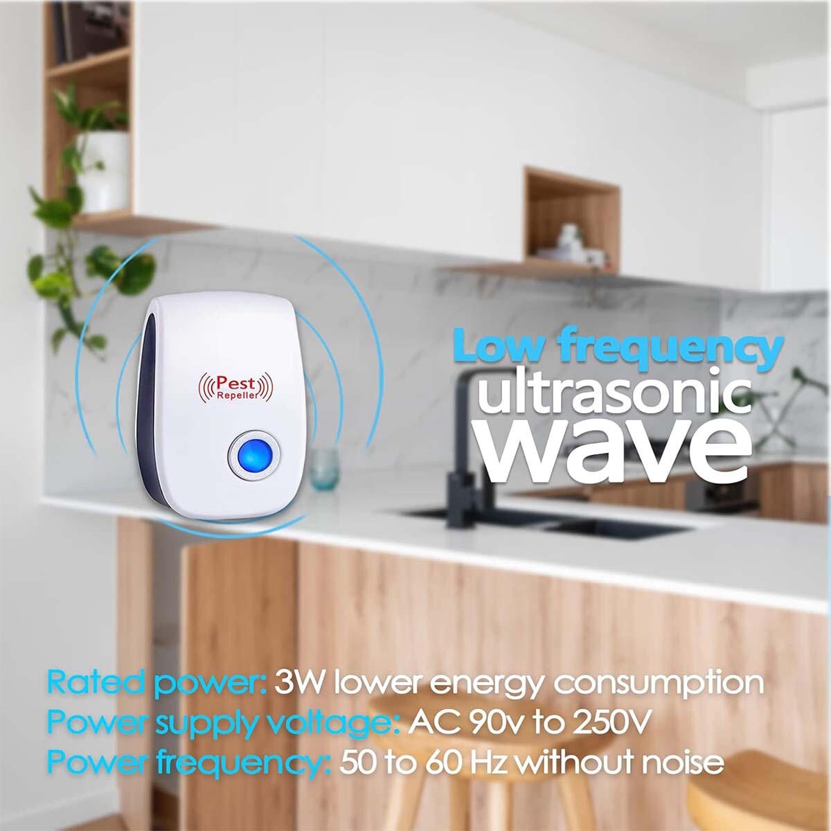 Ultrasonic Pest Repeller Control Electronic Repellent Mice Bug Rat Reject