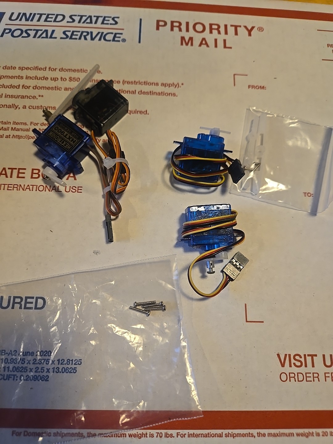 Hitec HS-55 Feather Micro Remote Control Airplane Servo, & Extras