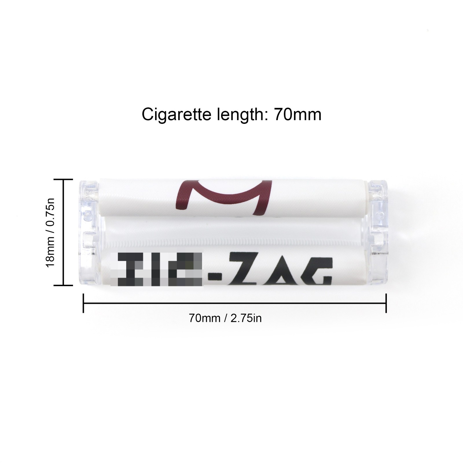 2.75 Inch 70mm Tobacco Rolling Machine Plastic Fast Cigarette Roller