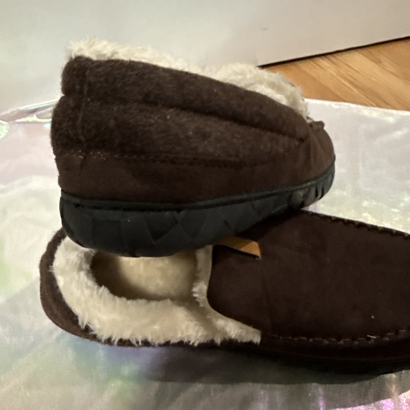 Brown Suede Men's Slippers sizeUS 43(2),45, 46(2), 48 EU NEW