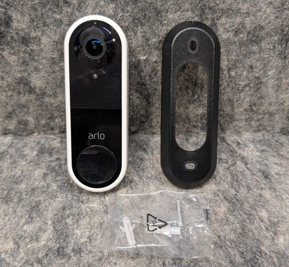 Arlo Essential Wired Video Doorbell HD Video, 180° View, Night Vision (AVD1001)