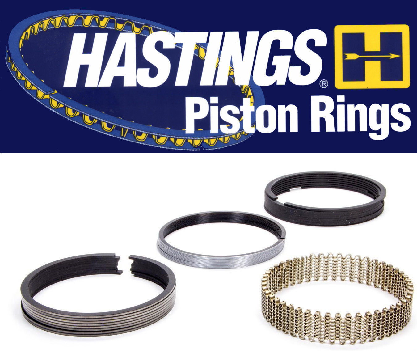 Hastings Piston Ring Set 5761 for +.030 OVERSIZE BORE
