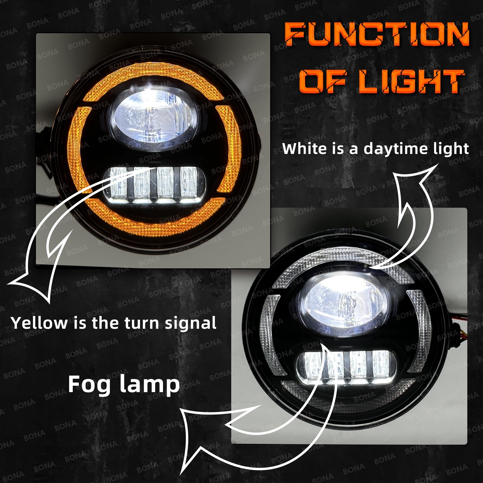 LED Fog Lights Bumper Lamps For 2007-2014 Ford Expedition 2008-2011 Ranger DRL