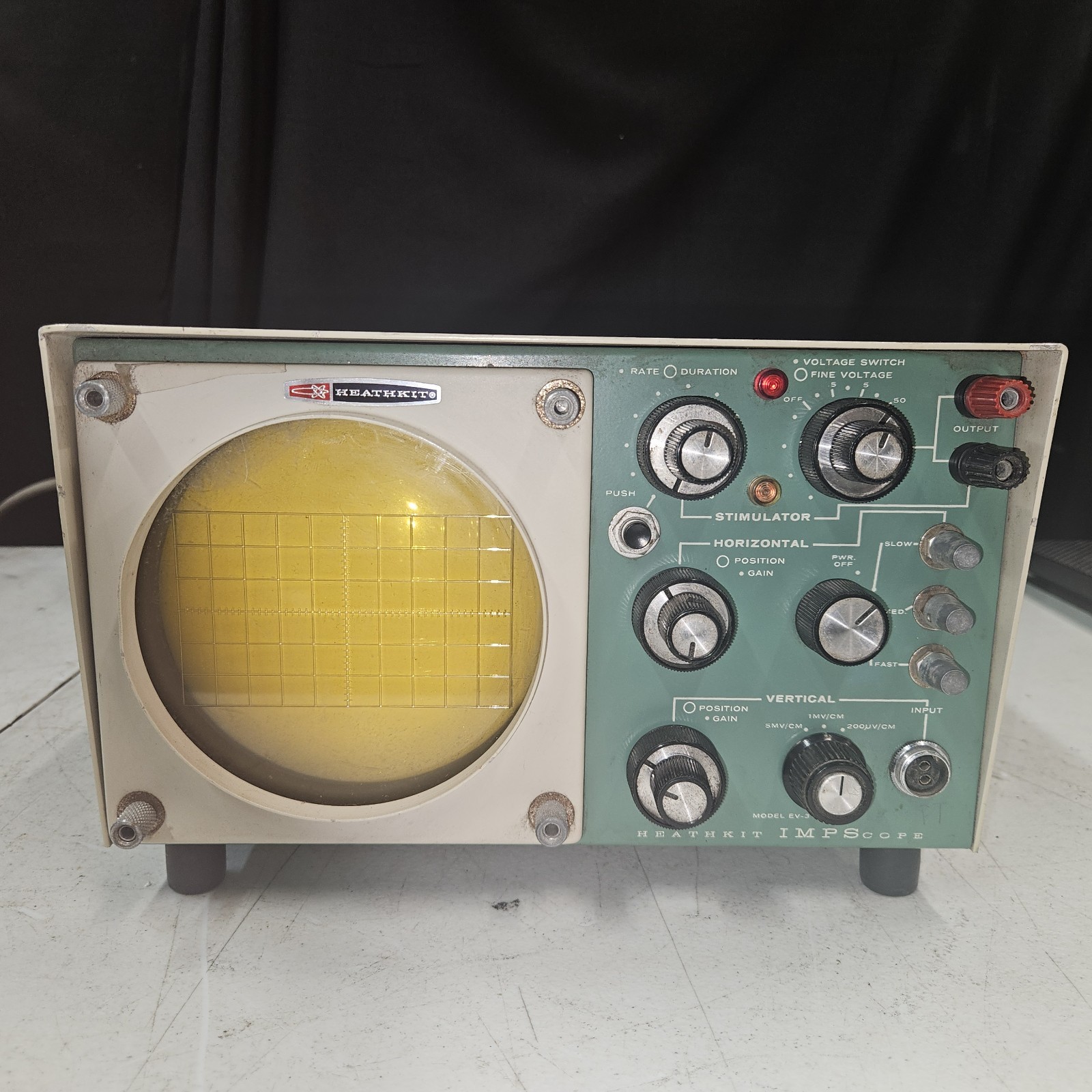 Vintage Heathkit EV-3 "Frog" Oscilloscope IMPscope IMP Scope