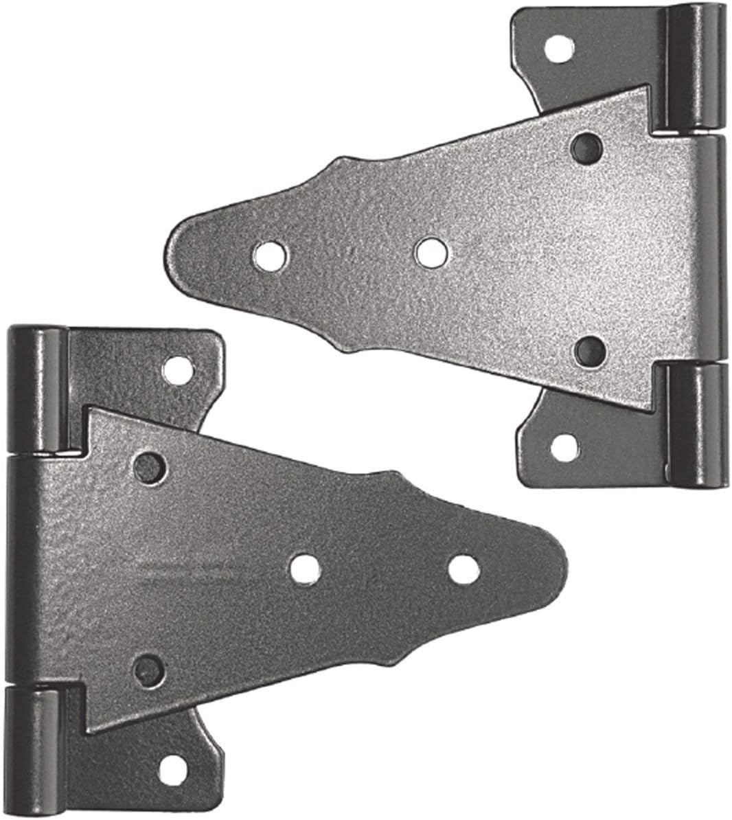 Nuvo Iron TH6BLK Black Galvanized Steel 6" Tee (2 pcs) Hardware Gate Hinge