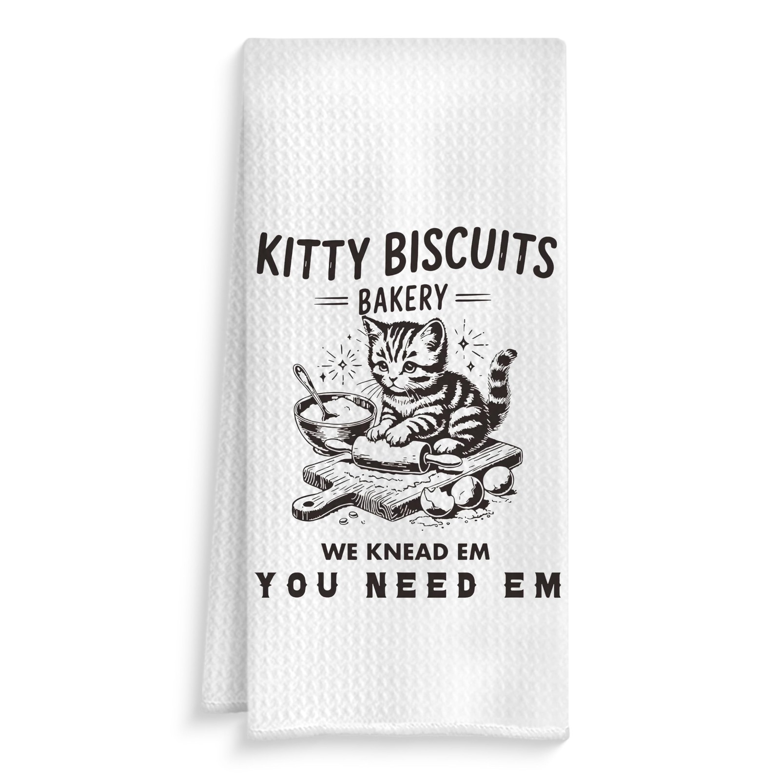 Funny Cat Baking Kitchen Towels Baker Gifts Dish Tea Hand Towel 16x24 Inch