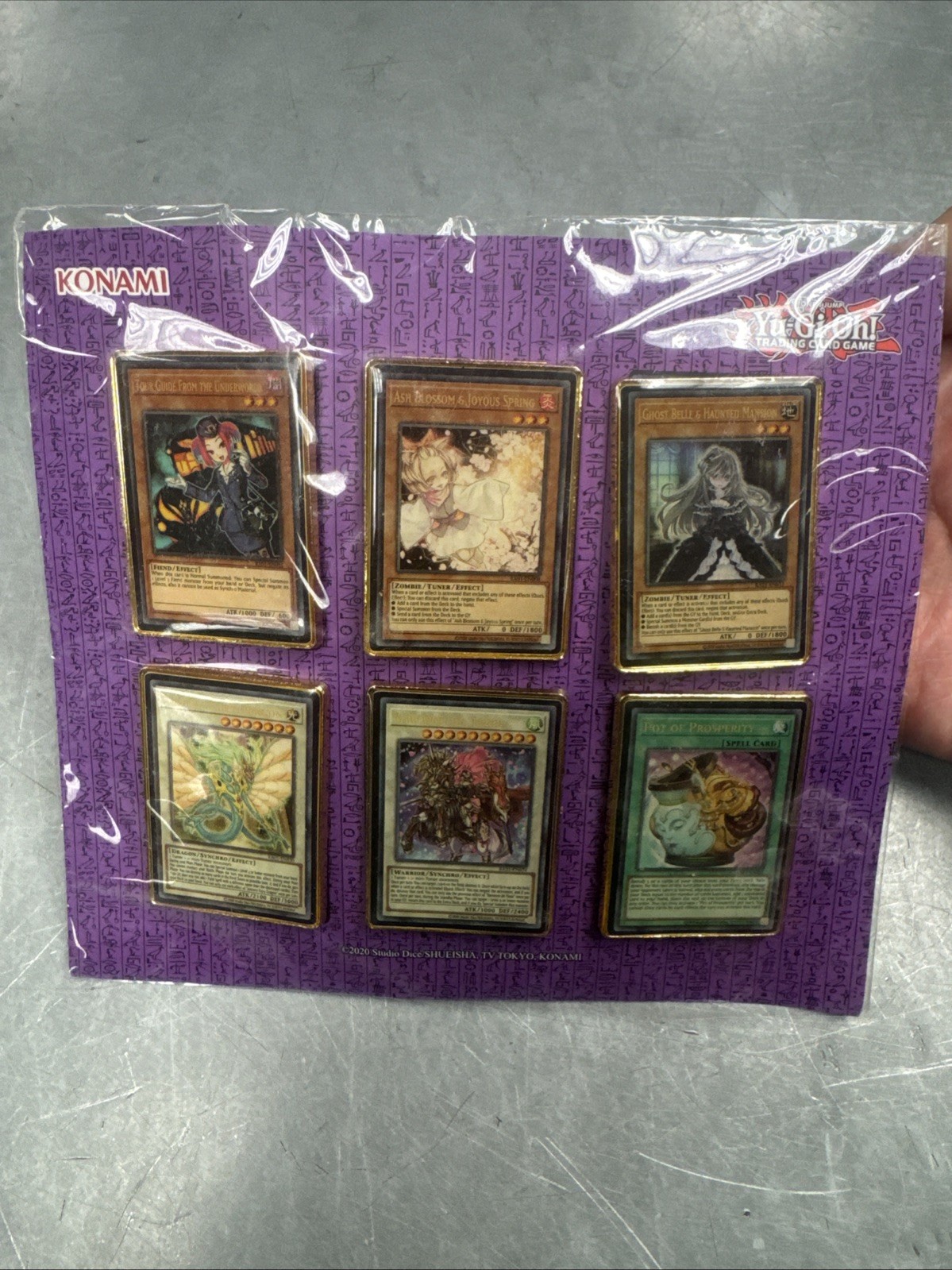 Yu-Gi-Oh! TCG Pins - 25th Anniversary Purple Set - 6 Pin Set