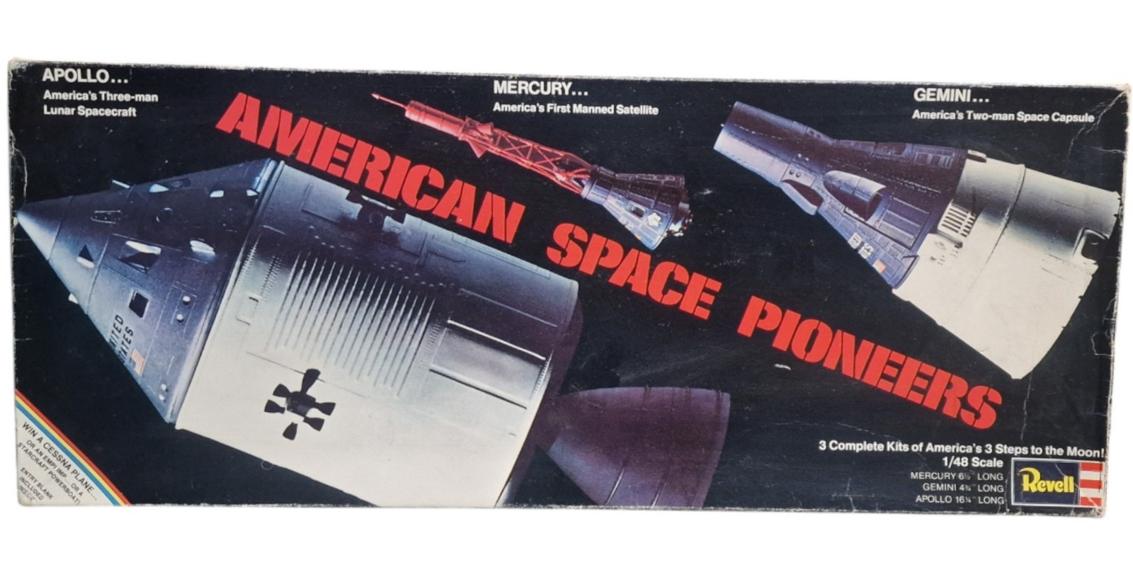 Space : American Space Pioneers Apollo, Gemini spacecraft + Mercury capsule kits