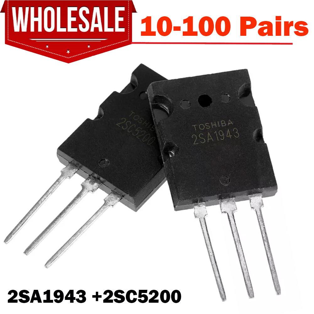 Wholesale Black Power Matched Transistors 2SA1943 2SC5200 For High Performance