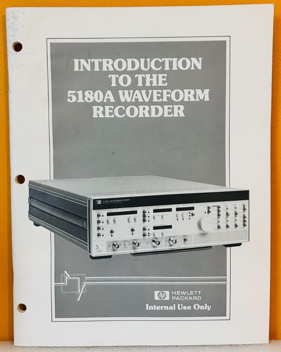 HP 02-5955-0970 Introduction to the 5180A Waveform Recorder Manual.