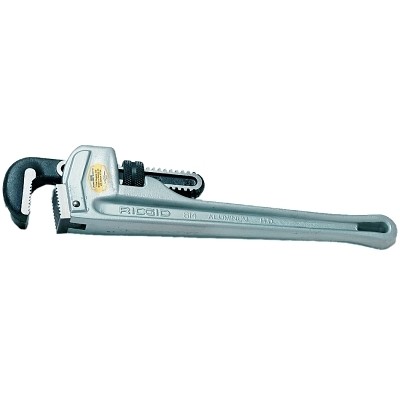 Aluminum Straight Pipe Wrench, 810, 10 in Ridge Tool Company  31090 95691310903