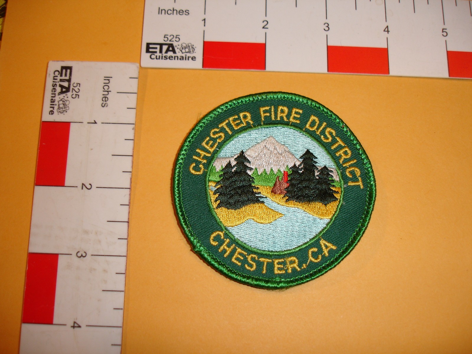 Vintage Firefighting patch Chester Fire District Chester CA