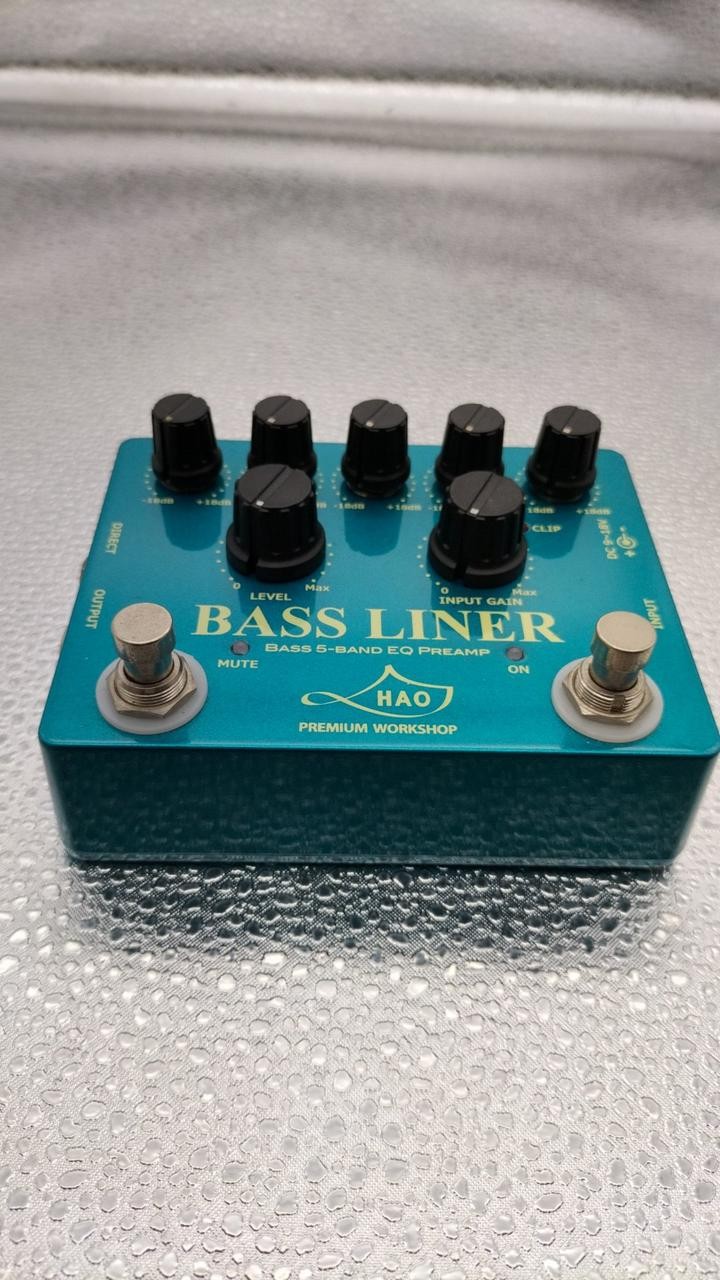 HAO Bass Liner Bass Preamp Pedal Professional 5-Band EQ High-End Pre Amp Japan
