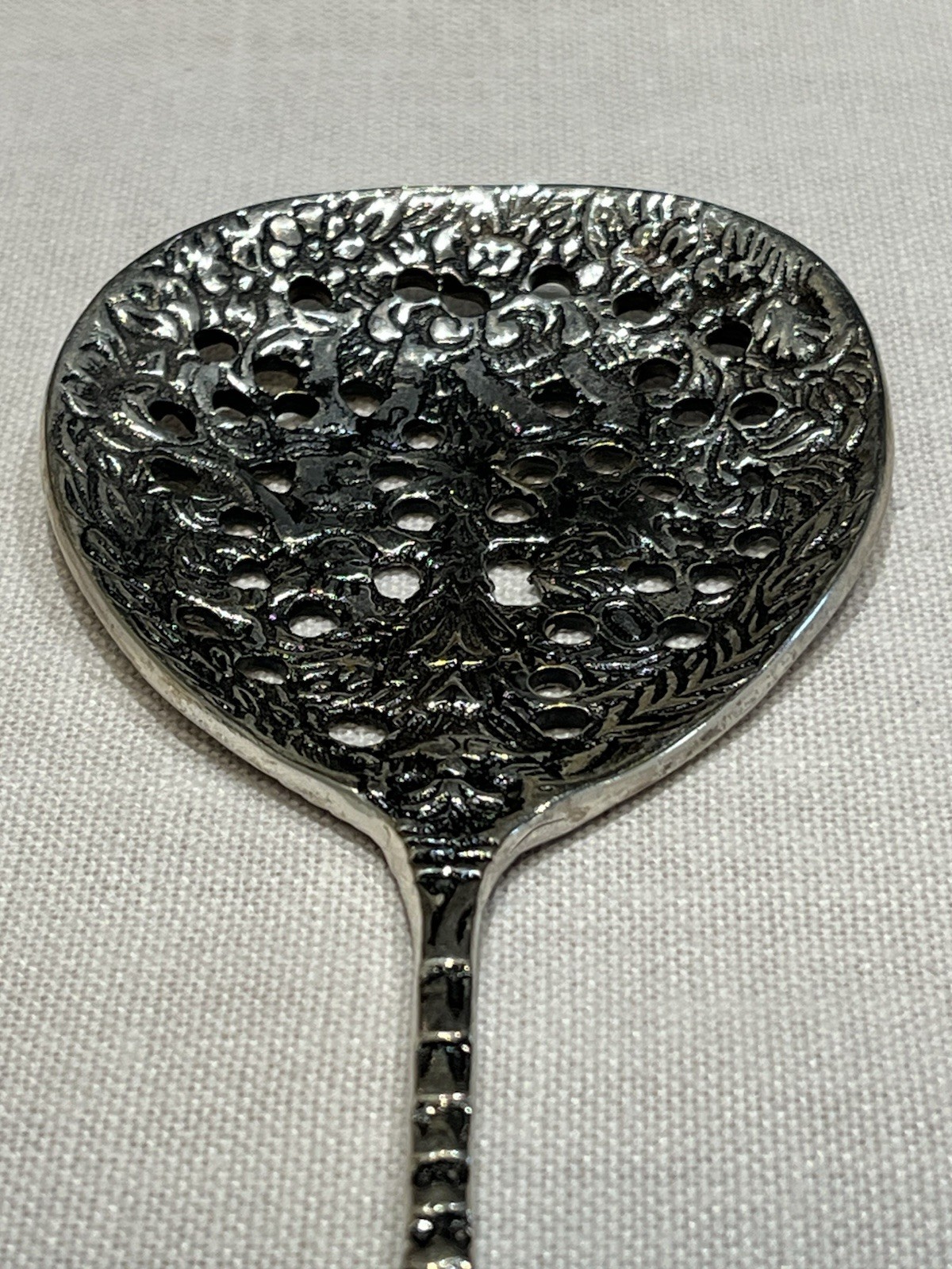 Vintage Ornate Salad Serving Set Large Spoon Fork