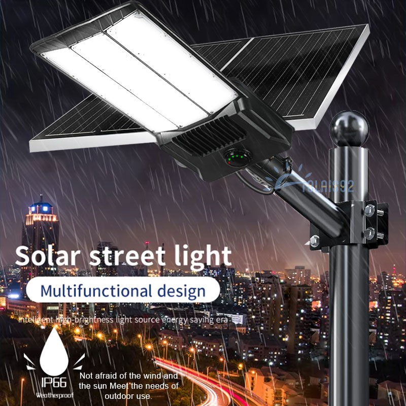 16000W Commercial Solar Street Light Outdoor Dusk to Dawn Super Bright Aluminium