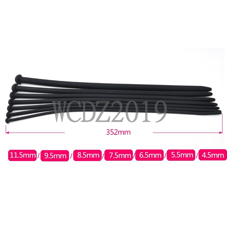 Male Silicone Uretha Sounding Dilator Bird Tube Long Plug Stretching Rod Device