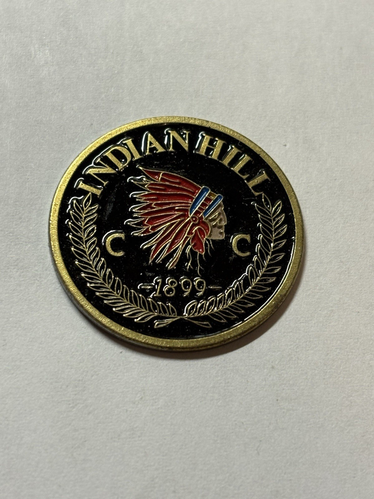 Indian Hill Country Club 1" Coin Style Golf Marker - Newington, CT - A Beauty!