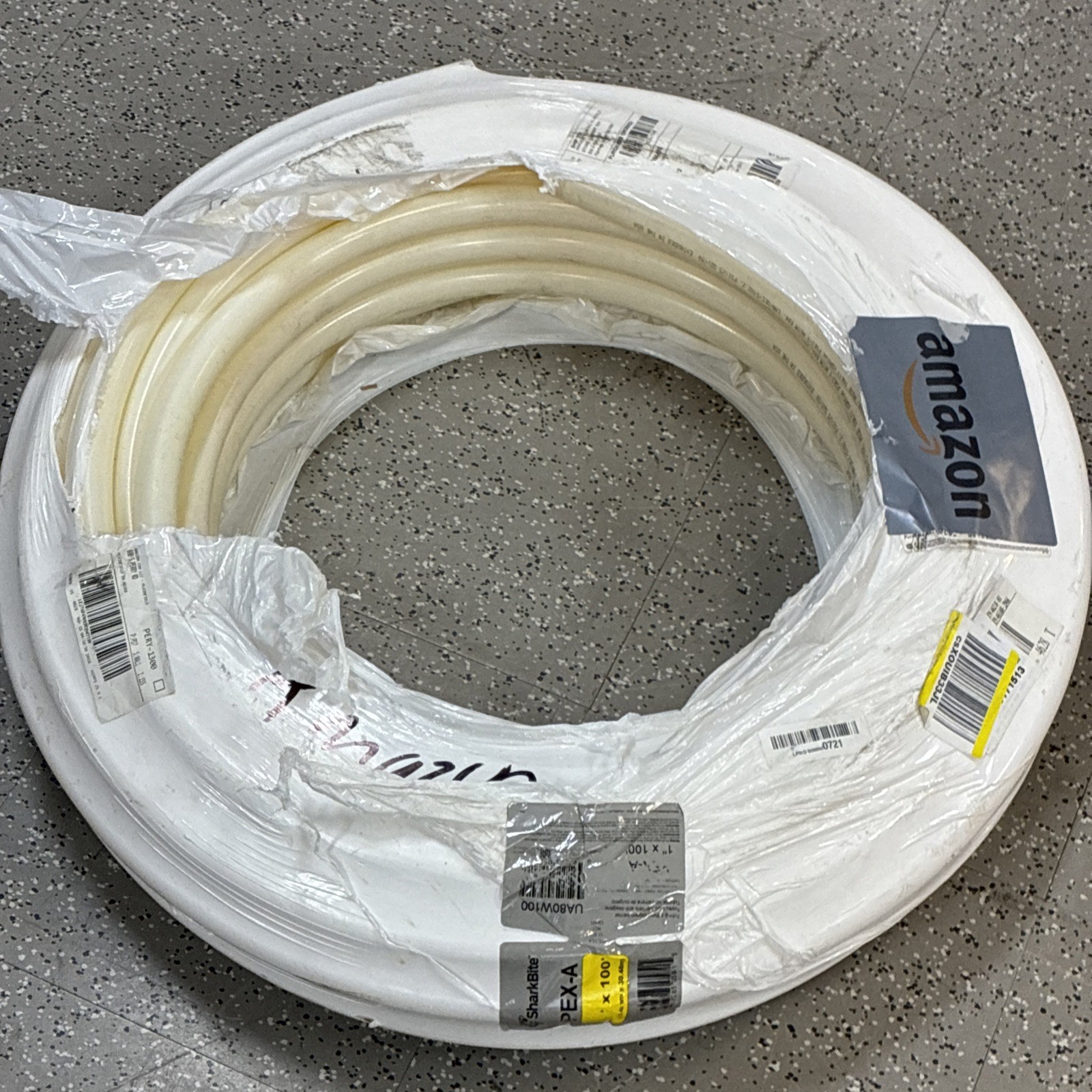 SharkBite 1" x 100' White PEX-A Flexible Water Pipe Tubing Plumbing