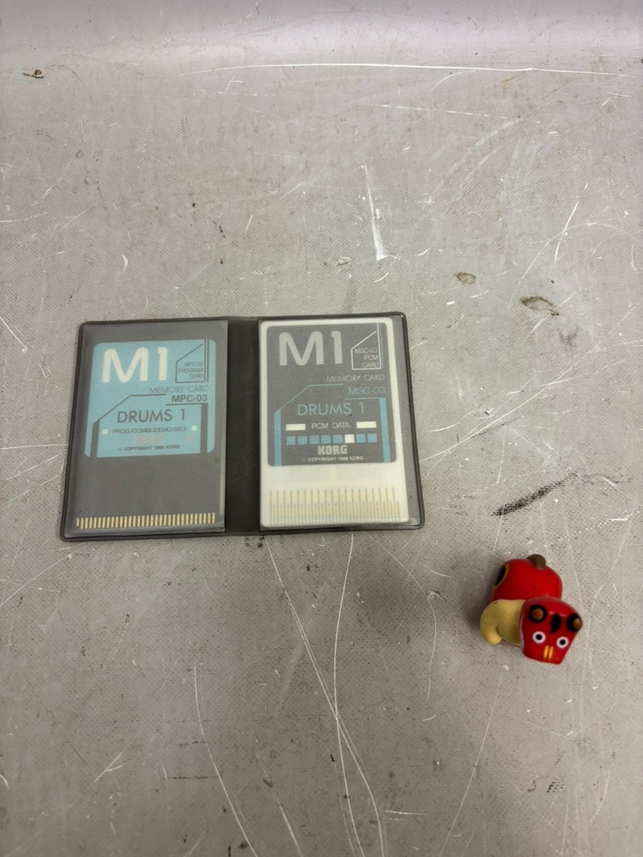 KORG M1 MPC-03 MSC-03 Drums 1 Memory Card Set PCM Program Card from Japan