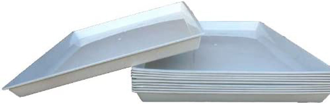 Lot of 6 Replacement Heavy Duty Seed Trays For 24" x 16" Bird Cage White