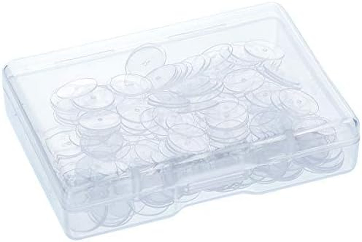 200 Pcs Clear Disc Pads to Stabilize Earrings, Plastic Discs for Earring Backs