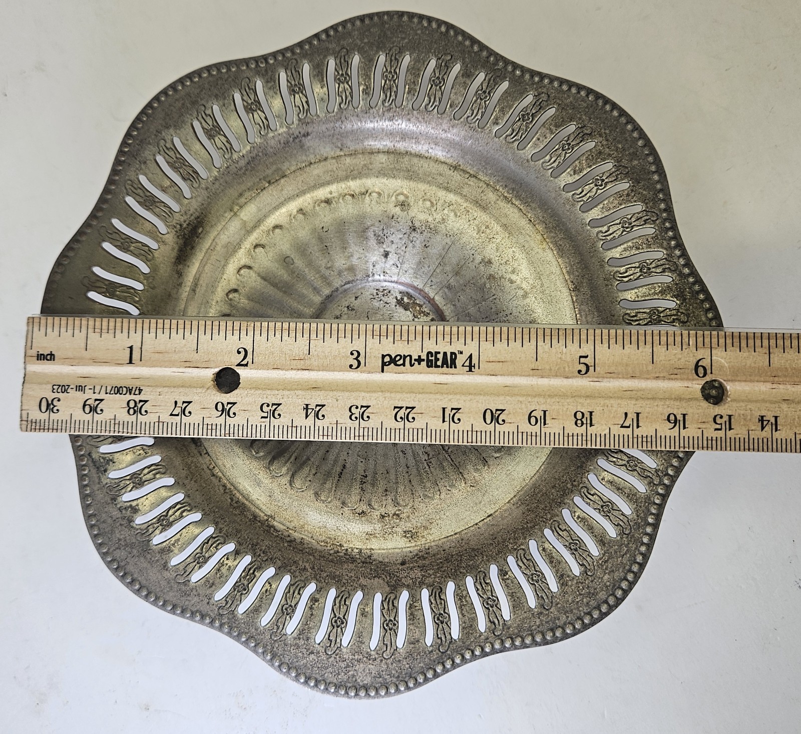 Plated Vintage EP Copper Small Dish Candy 6"