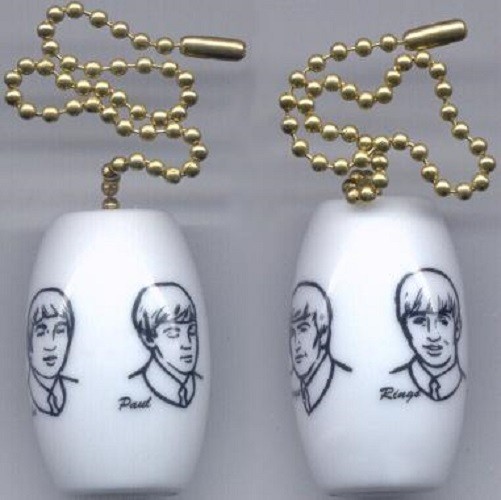 A Charming Set of 2 Beatles Ceiling Light/ Fan Pulls