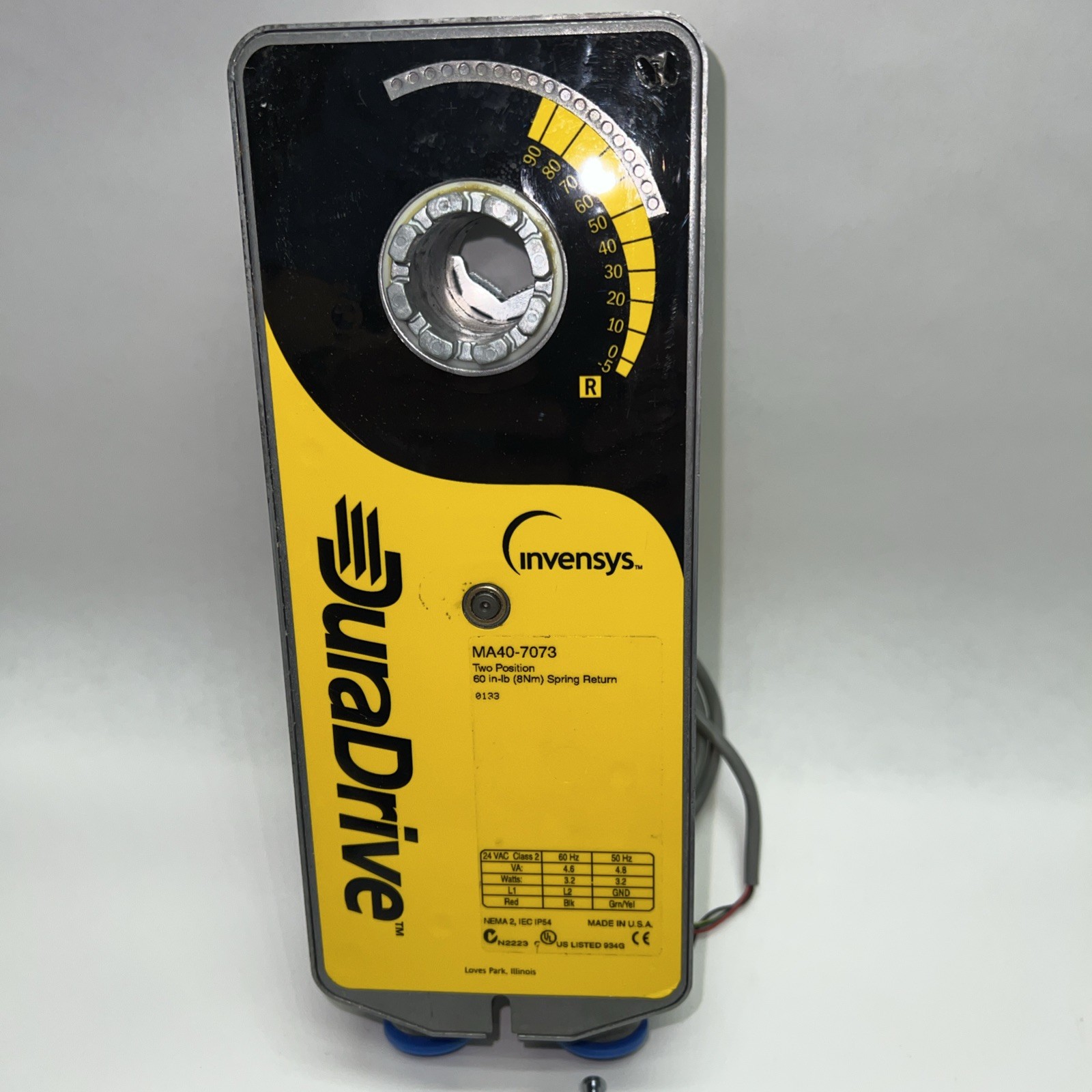 DuraDrive MA40-7073 Two Position Actuator Spring Return