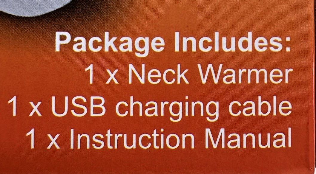 Portable Neck Warmer Rechargeable Soft Cordless Heater 4 Settings Hands Free NEW