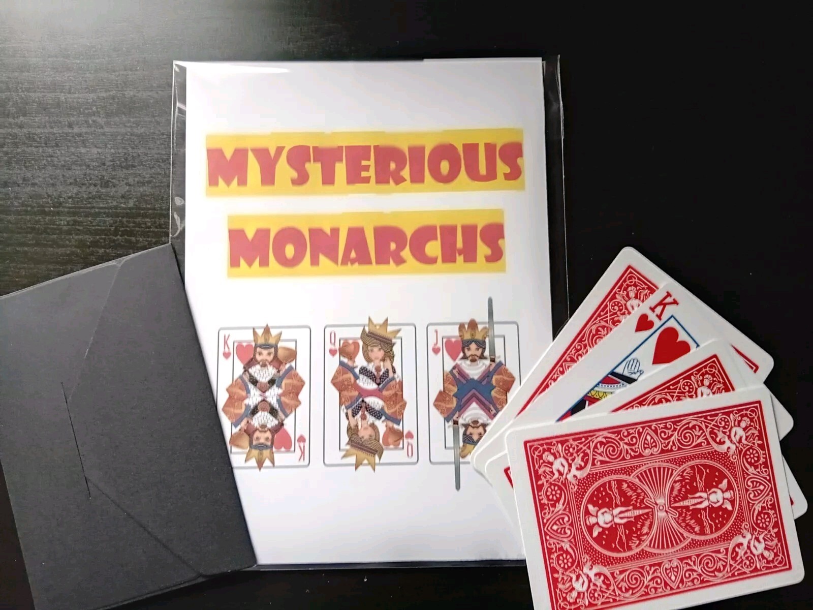Mysterious Monarchs (Kings) Card Magic Trick - Special Cards & Instructions NEW
