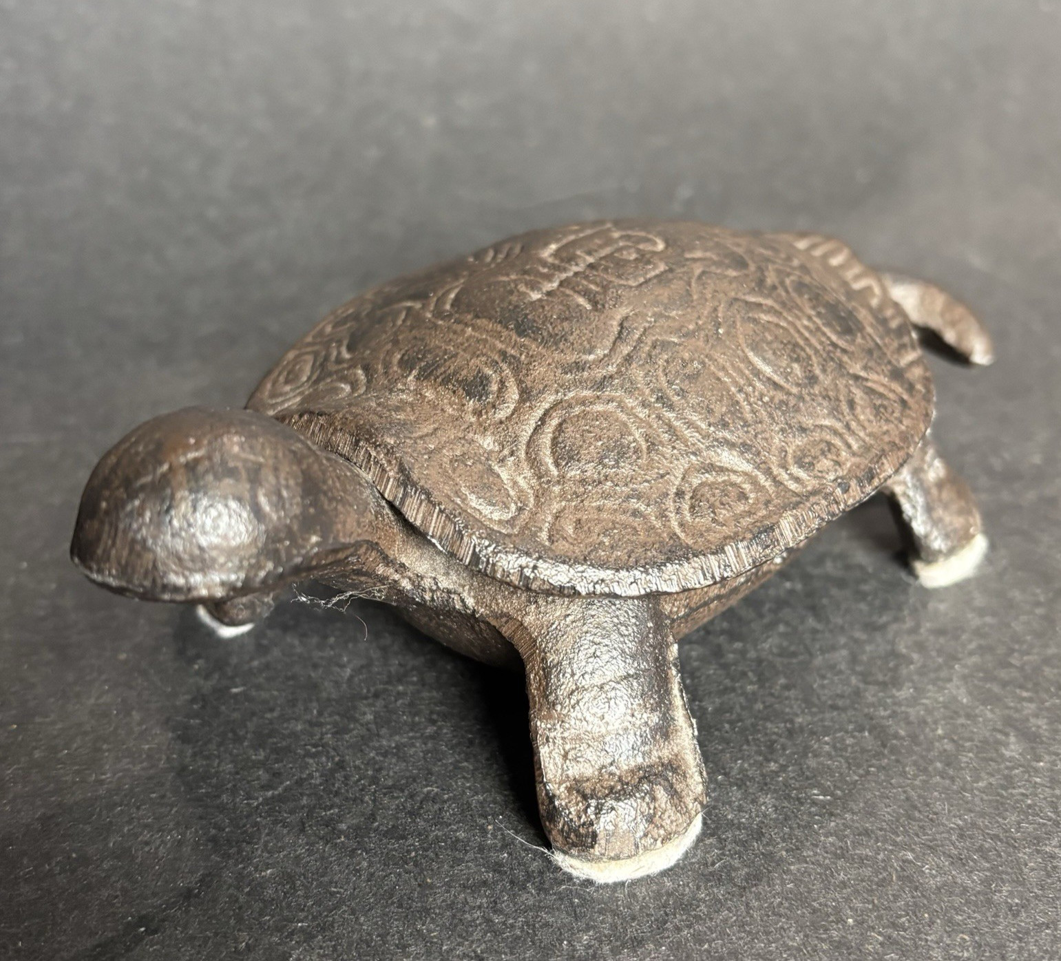 Turtle Cast Iron Door Stop - Hide A Key - Hidden Hinge Top, Key Holder